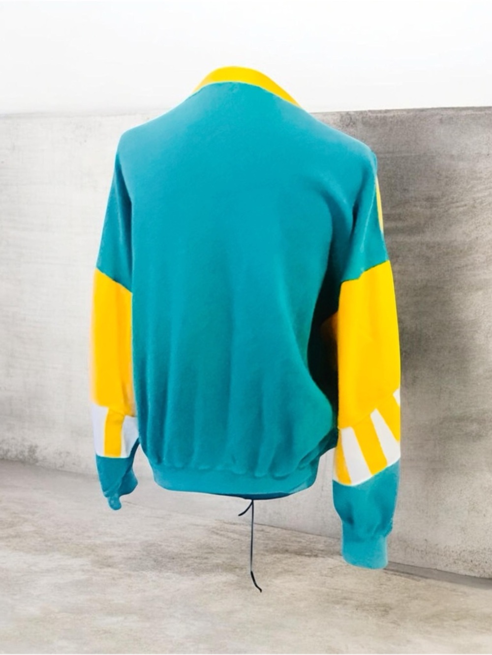 Yves Saint Laurent Vintage Star Color block 80-90’s Sweatshirt M/L - Picture 8 of 12